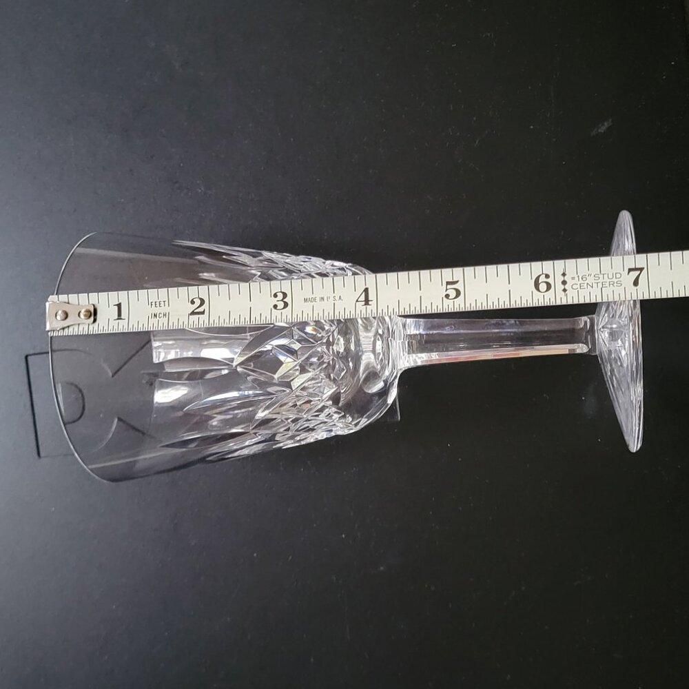 ππ± ~7" Tall βοΈ Waterford Lismore Stemmed Water Glasses Claret Wine Goblets - Picture 6 of 6